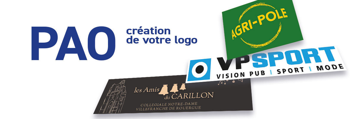 PAO création de votre logo en Aveyron à Villefranche de Rouergue