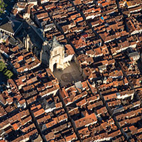 Photo aerienne aveyron villefranche de Rouergue