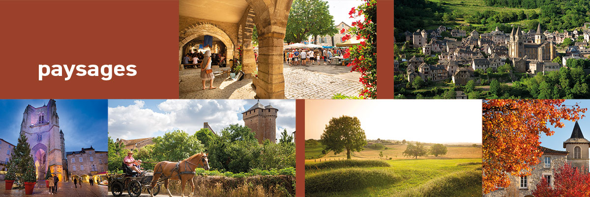 Photos paysage Aveyron et Lot en Occitanie - Midi Pyrénées