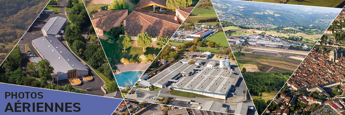 Photographie aérienne et photo drone en Aveyron Lot Villefranche de Rouergue